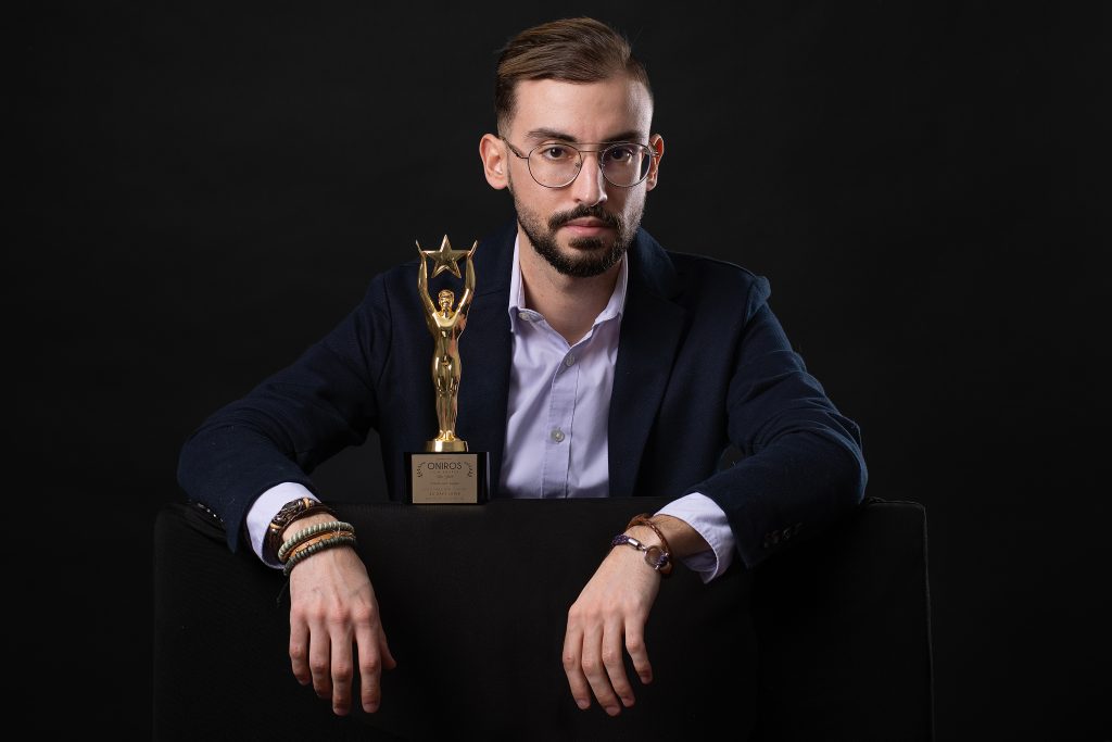 Portrait corporate studio fond noir montceau les mines