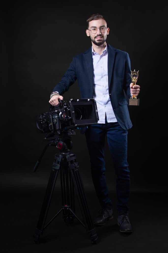portrait corporate studio fond noir